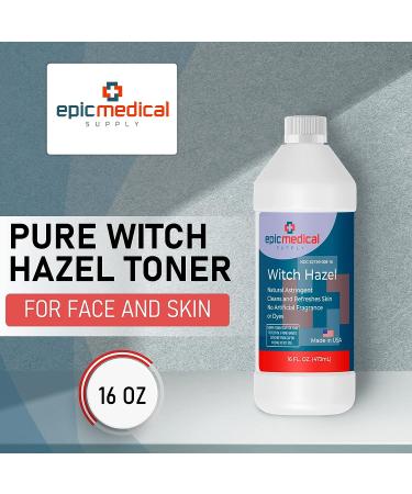 16 oz. Witch Hazel Astringent Cleanser - Natural & Fragrance-Free - Buy Online on GoSupps.com
