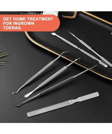 BEZOX Ingrown Toenail Removal Kit - Stainless Steel Tools for Pedicure - 6 PCS Set - Buy Online on GoSupps.com