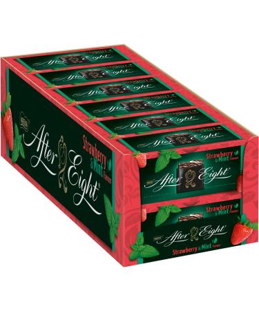 Nestl after eight strawberry wafer -thin tablet with strawberry taste and a delicate melting peppermint cream filling covered by fine dark chocolate 12x200g) strawberry 200 g (12 Pack)