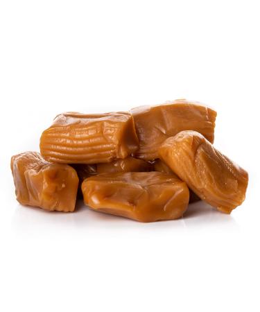 Oregon Farm Fresh Snacks Salted Caramel Gourmet Candy - Oregon Made Caramel Candy with Sea Salt and Vanilla - Gluten Free Delicious Chewy Sea Salt Caramels - Soft Caramels Individually Wrapped (32 oz) 2 Pound (Pack of 1)