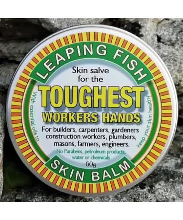 Leaping Fish Toughest Works Hands Salve Skin Balm - 60g Tin - Buy Online on GoSupps.com