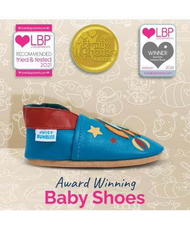 Soft Sole Leather Baby Shoes for Boys and Girls - Spaceship Design (0-6 Months) - Buy Online on GoSupps.com