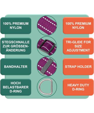 Buy Dey Premium Reflective Dog Collar - Adjustable Nylon for Small & Large Dogs - Multiple Colors & Sizes - Purple S (1.5 x 27-37 cm) - Durable & Stylish Cat & Puppy Neck Strap - Buy Online on GoSupps.com