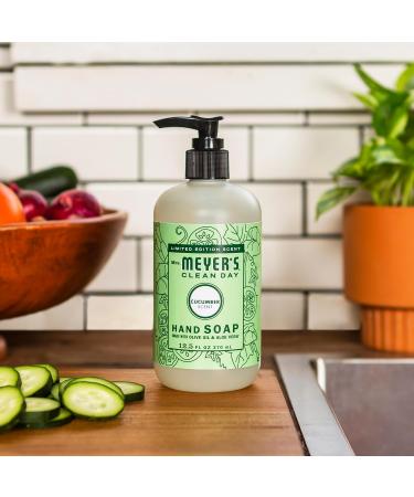 Mrs. Meyer's Clean Day Liquid Hand Soap - Cruelty-Free Biodegradable Cucumber Scent 12.5 oz - International Shipping Available - Buy Online on GoSupps.com