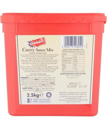 Batchelors Cook in Curry Sauce Mix 2.5 Kg - Delicious Curry Mix (Pack of 1) - Buy Online on GoSupps.com