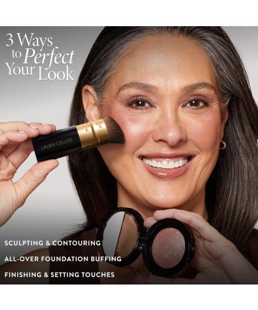 LAURA GELLER NEW YORK Retractable Black Kabuki Brush for Face Makeup - Buy Online on GoSupps.com