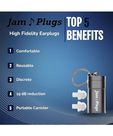 High Fidelity Ear Plugs for Concerts - Comfortable Reusable & Perfect for Music Lovers | Shop Now - Buy Online on GoSupps.com