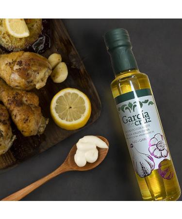  Garc a DE LA cruz 1872 GARC A DE LA CRUZ - Extra Virgin Olive Oil Gift Box Flavored Oil Basil and Garlic from Spain Montes de Toledo Glass Bottles Set of 2-250 ml - Buy Online on GoSupps.com