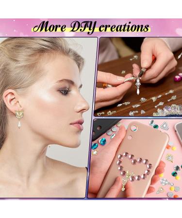 36 Pieces Heart Nail Art Rhinestone Charms - 3D Dangle Gems for DIY Nails - Gold & Silver Options - 18 Styles Available - Buy Online on GoSupps.com