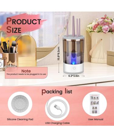 Buy Ideashop Electric Makeup Brush Cleaner - Automatic Spinning Device for All Makeup Brushes | Deep Clean & Gentle Care | Perfect Gift for Women - Buy Online on GoSupps.com