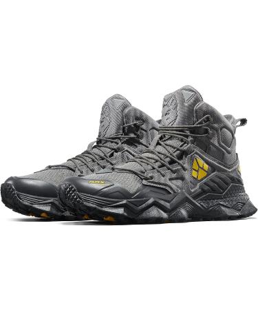 RAX Full Palm Rubber Sole Waterproof Lightweight Mountaineering Travel Hiking Shoes 11 Silver Iron - Best for Outdoor Adventures - Buy Online on GoSupps.com
