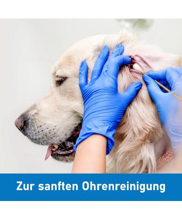 Kosmetex 100x Ear Cleaning Cotton Swabs for Dogs & Cats - 7.5 cm Eye & Ear Cleaner for Pets - Buy Online on GoSupps.com