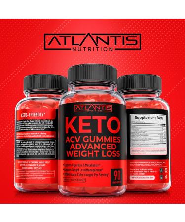 Keto ACV Gummies for Advanced Weight Loss - 1000mg Apple Cider Vinegar - 90 Count - Buy Online on GoSupps.com