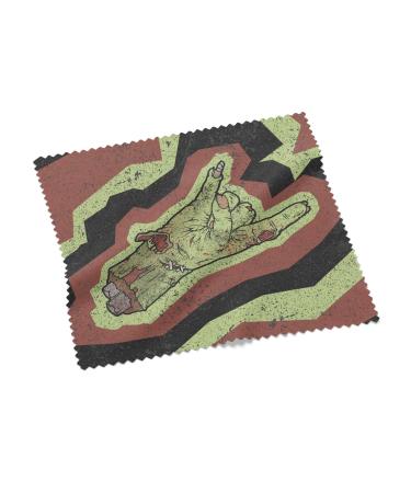 Urban Backwoods Zombie Metal Fist Microfiber Cloth Glasses Cleaning Cloth