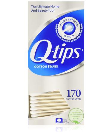 Q-Tips Cotton Swabs, 170 Count, 2-Pack