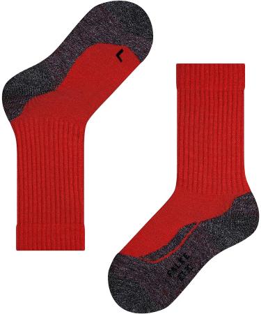FALKE Kids Active Warm Merino Wool Socks | Red (Fire 8150) | 2-3T | 1 Pair - Unisex - Buy Online on GoSupps.com