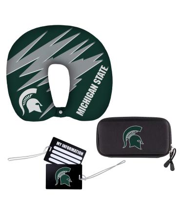 The Northwest Company NCAA 4pc. Travel Set Michigan State Spartans 13"L x 3"H x 12"W Multi