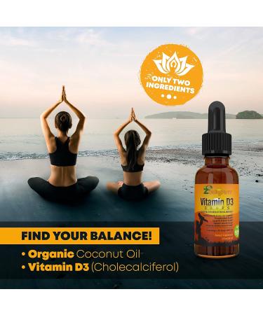 Zoomavit Baby Vitamin D Drops 1000 IU - Organic Liquid D3 for Infants, Toddlers, Kids & Adults - 2Fl Oz - Buy Online on GoSupps.com