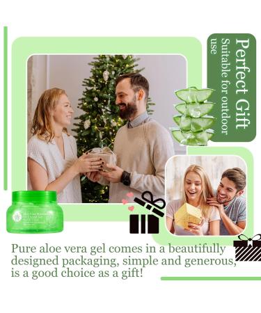 Pure Aloe Vera Gel for Body & Face - Deep Moisturizing Lotion for All Skin Types | Hydrating Non-Greasy Aloe Vera Gel for Men & Women - Shop Now - Buy Online on GoSupps.com