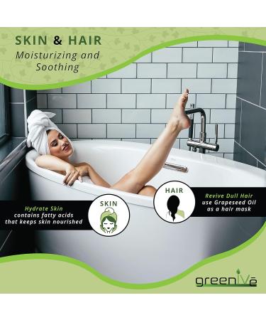 GreenIVe Grapeseed Oil Organically Grown 100% Pure Cold Pressed Light Flavor High Tempurature Cooking (128 Fl Oz (Gallon)) 8 Pound (Pack of 1) - Buy Online on GoSupps.com