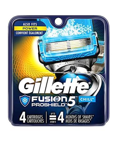 Gillette Fusion Proshield Chill Cartridge 4Ct