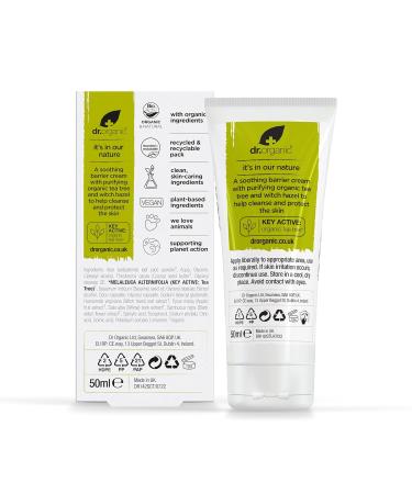 Buy Dr. Organic Tea Tree Antiseptic Cream 50ml - Natural Benefits of Tea Tree Oil for Healthy Skin - Buy Online on GoSupps.com
