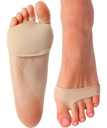 Brison Metatarsal Pads for Foot Pain Relief - Comfort Cushion Sleeves for Men & Women | Alleviate Blisters & Metatarsalgia | 2 Pairs Beige Medium - Buy Online on GoSupps.com