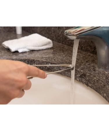 K-Pro Reusable Tongue Scraper | Medical Stainless Steel Tongue Cleaner for Better Oral Health - Buy Online on GoSupps.com