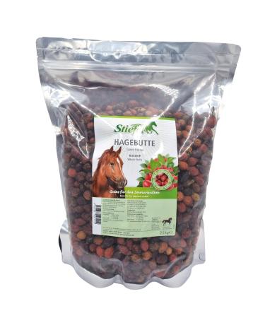 Boots rose hip for horses 100% natural rose hips high vitamin C content for strengthening the immune system ges & es treats for reward ideal for all horses 2.5kg 2.5 kg (1 Pack)
