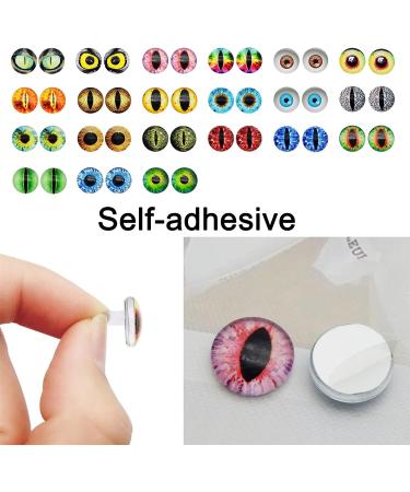 100PCS 10mm Self Adhesive Dragon Eye Wiggle Eyes - DIY Craft Sticker for Kids and Classroom Decoration - Buy Online on GoSupps.com