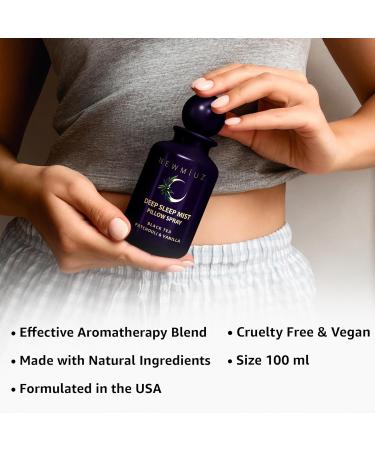 Deep Sleep Pillow Spray Natural Aromatherapy Mist for Sleep Relaxation Calming Stress Relief Patchouli Black Tea Vanilla Essential Oils Self Care Gift - Buy Online on GoSupps.com