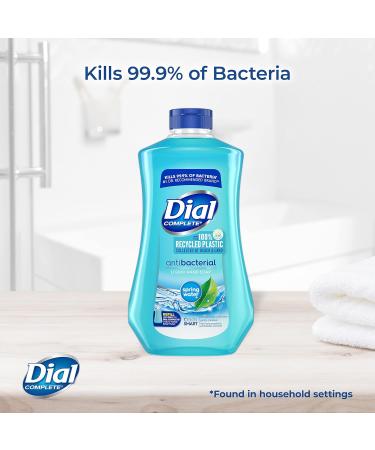 Dial Antibacterial Liquid Hand Soap Refill, Spring Water, 32 fl oz - Buy Online Now! - Buy Online on GoSupps.com