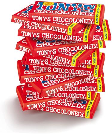 Tony's Chocolonely Tony's Chocolonely - Whole Milk Chocolate - Chocolate Bar - 15 x 180g - 32% Cocoa - Milk Chocolate - Belgium Fairtrade Chocolate