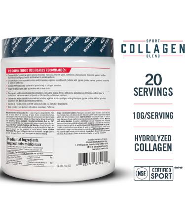 BioSteel Stackables Sport Collagen Blend Hydrolyzed Collagen Non-GMO Formula 20 Servings  - Buy Online on GoSupps.com