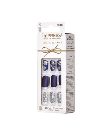 imPRESS Holiday Limited Edition Blue Press-On Nails - Feeling Pine - Buy Online on GoSupps.com