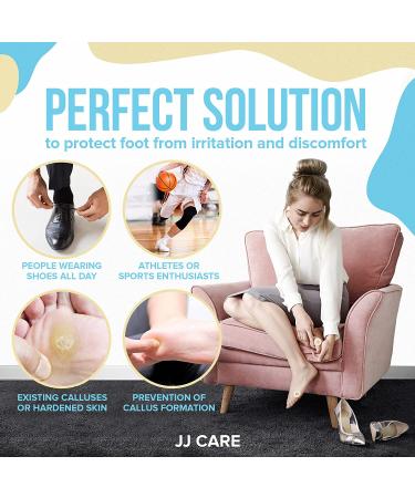 JJ CARE Callus Cushions (Pack of 50) - Round Callus Pads for Bottom of Foot - Soft Felt Foot Pads for Women - Pain Relief & Foot Care - Buy Online on GoSupps.com