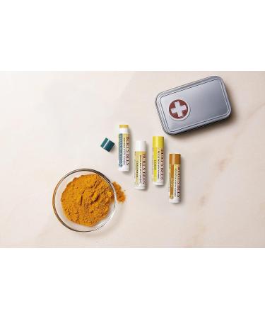 Burt's Bees Rescue Lip Balm with Beeswax & Turmeric - 2 Pack for Extremely Dry Lips, Cooling Eucalyptus, All Natural Formula - Buy Online on GoSupps.com