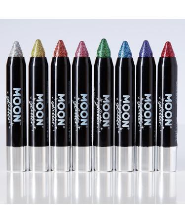 Moon Glitter Holographic Blue Glitter Paint Stick/Crayon for Face & Body 0.12oz - Buy Online on GoSupps.com