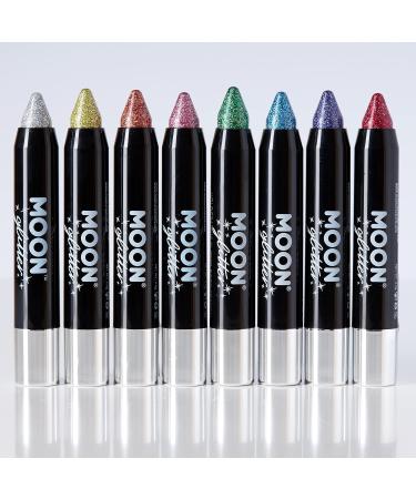 Holographic Glitter Touch Up Pen by Moon Glitter - 3.5g Silver Body Chalk Makeup for Face & Body - International Shipping Available - Buy Online on GoSupps.com