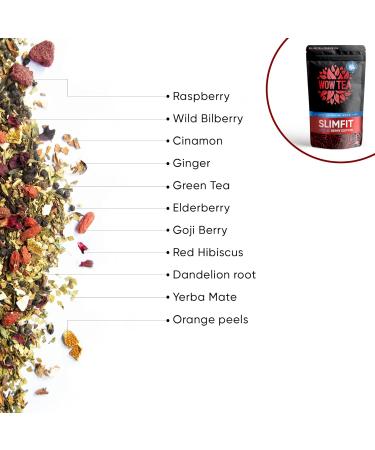  WOW TEA WOW TEA: Berry Detox Slimfit Tea Collagen and Blue Tea Infuser Bottle - Buy Online on GoSupps.com