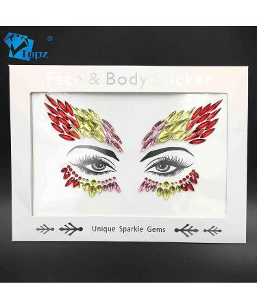 Halloween Face Jewels Stick On Body Stickers - Festive Temporary Tattoo for Christmas Party & Mermaid Outfit - SV04 - Buy Online on GoSupps.com