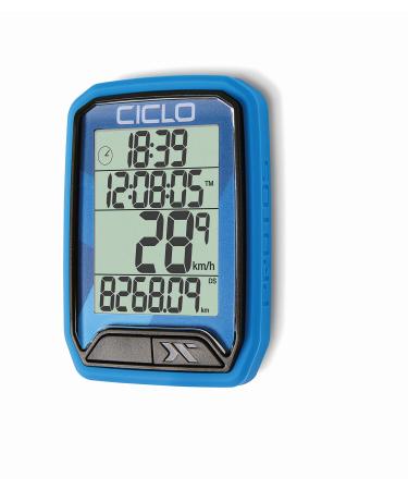 CICLO PROTOS 213 wireless bike computer with 13 functions in blue