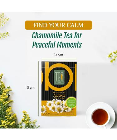 Chamomile Tea Bags Certified Organic | 30g BteaCo Relaxing Soothing Tea - Buy Online on GoSupps.com