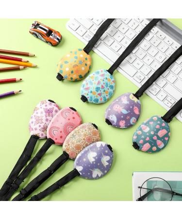 8 Pcs Adjustable Kids Eye Patches - Reusable Cute Elastic Eyepatch for Lazy Eye (Left/Right - Buy Online on GoSupps.com