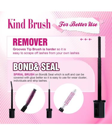 3-in-1 Lash Bond, Seal, & Remover Kit - Strong Hold Adhesive for DIY Eyelash Extensions - Long Lasting & Easy to Use - 3 * 5ml - Buy Online on GoSupps.com