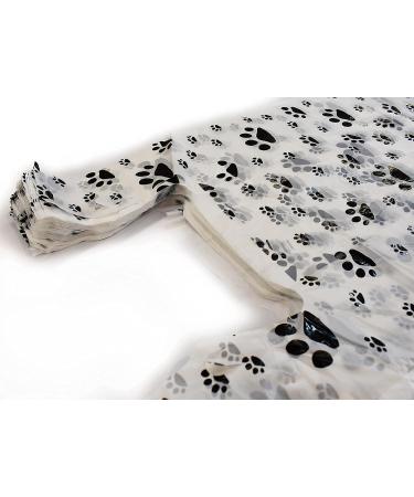 Paw Print Thank You Bags - 100 Pack - Cat or Dog Design T-Shirt Bags - Buy Online on GoSupps.com