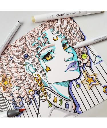 Ohuhu Fineliner Drawing Pens | 8 Sizes | Pigment Black Ink | Waterproof | Ideal for Writing, Drawing, Journaling, Sketching | Great for Anime, Manga, Watercolor | Artists & Beginners - Buy Online on GoSupps.com