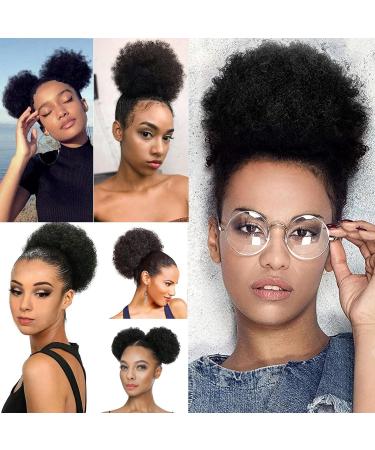 Afro Puff Drawstring Ponytail for Black Women Short Kinky Curly Afro Ponytail Synthetic Hair Afro Bun Drawstring Ponytail for Women/Brown black(4#)Large/Pack of 1 Large/Pack of 1 Brown(4#) - Buy Online on GoSupps.com