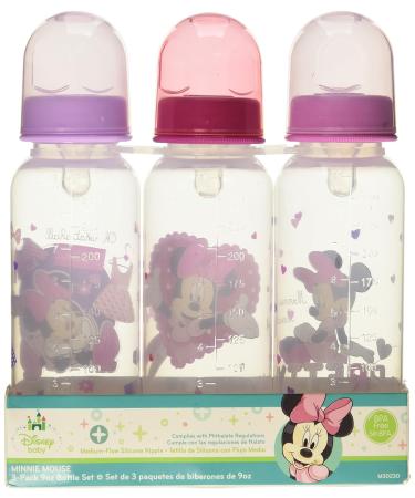 Disney Minnie Mouse 3-Pack Deluxe Bottle Set - Baby Feeding Essentials - Buy Online on GoSupps.com