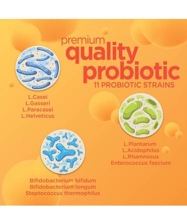 Chewable Probiotic for Men & Women Slows Down Digestive Aging Boosts Immune System Non-GMO Gluten Free & Soy Free 5 Billion CFU 30 Chewable Tablets Orange Flavor - Buy Online on GoSupps.com